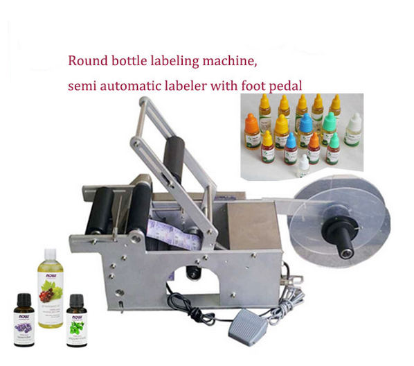 Semi-automatic Round Bottle Labeler Labeling Machine - Fill2 Package ...